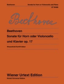 Beethoven: Sonata Opus 17 for Horn published by Wiener Urtext